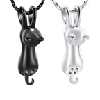 Collier pour femme avec charmant pendentif chat en métal de haute qualité