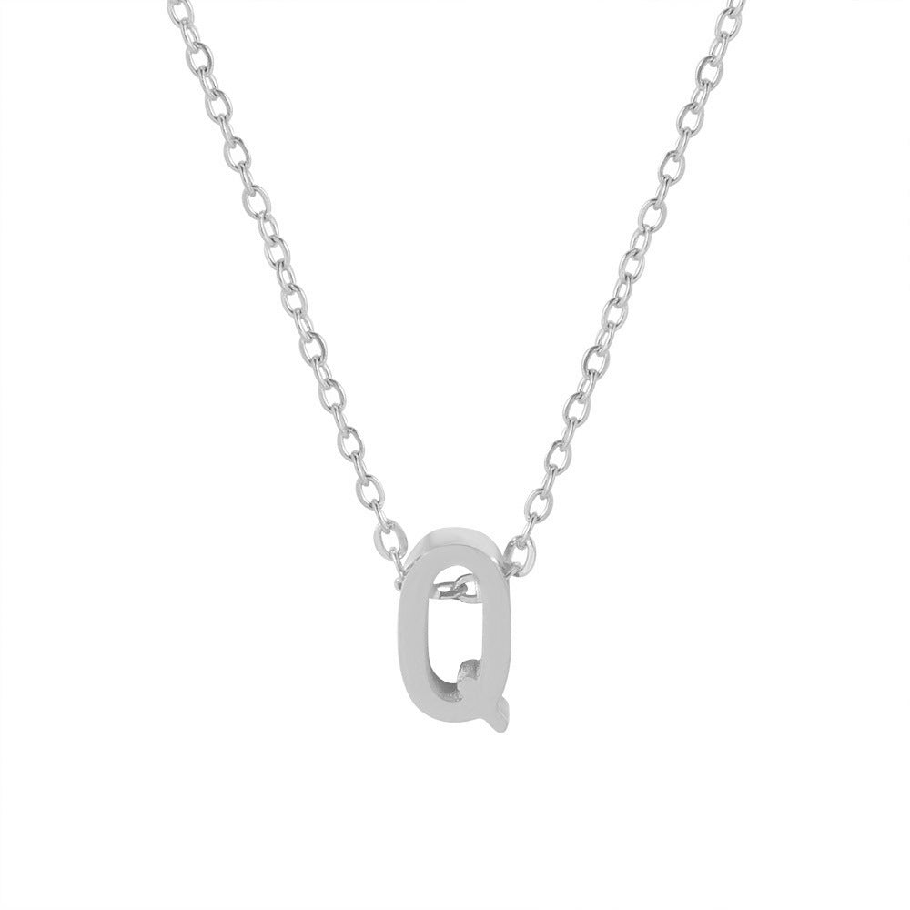 Collier pendentif initiale personnalisé pour femme