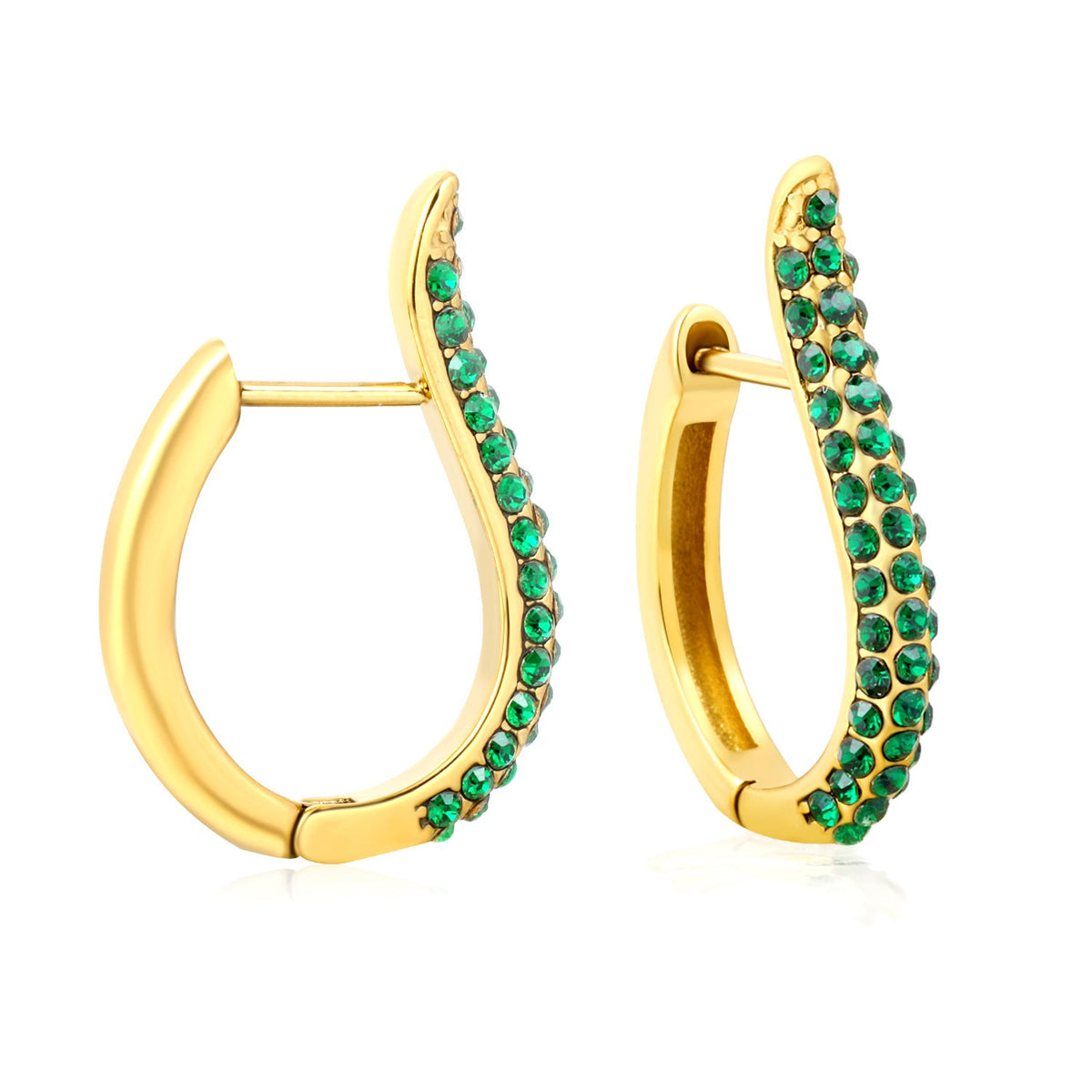 Boucles d'oreilles pendantes pour femme avec zircons