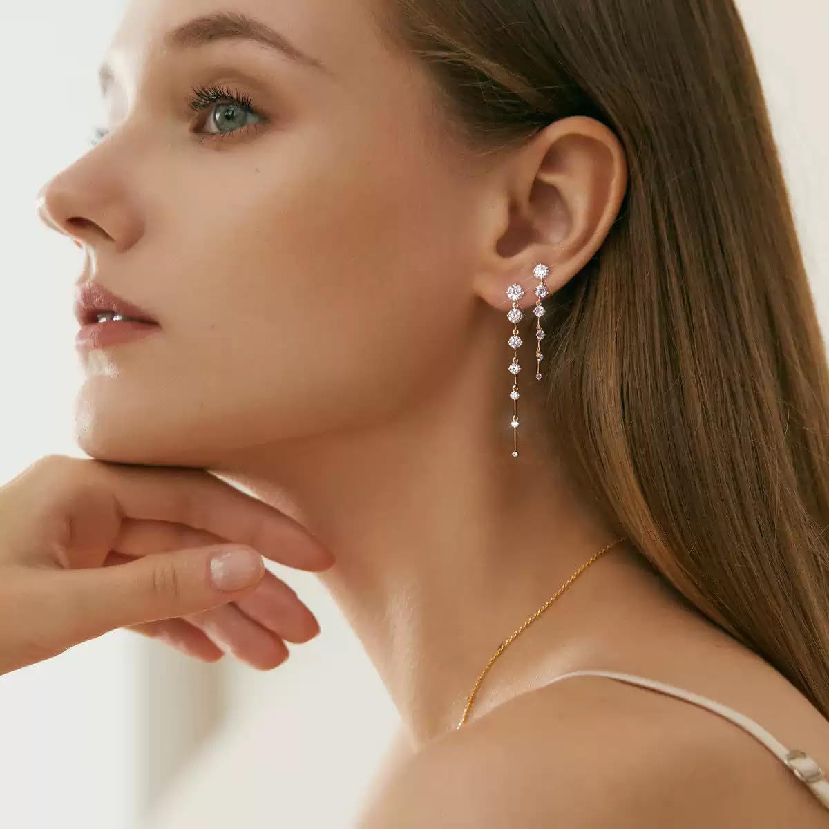 Boucles d'oreilles pendantes élégantes pour femme