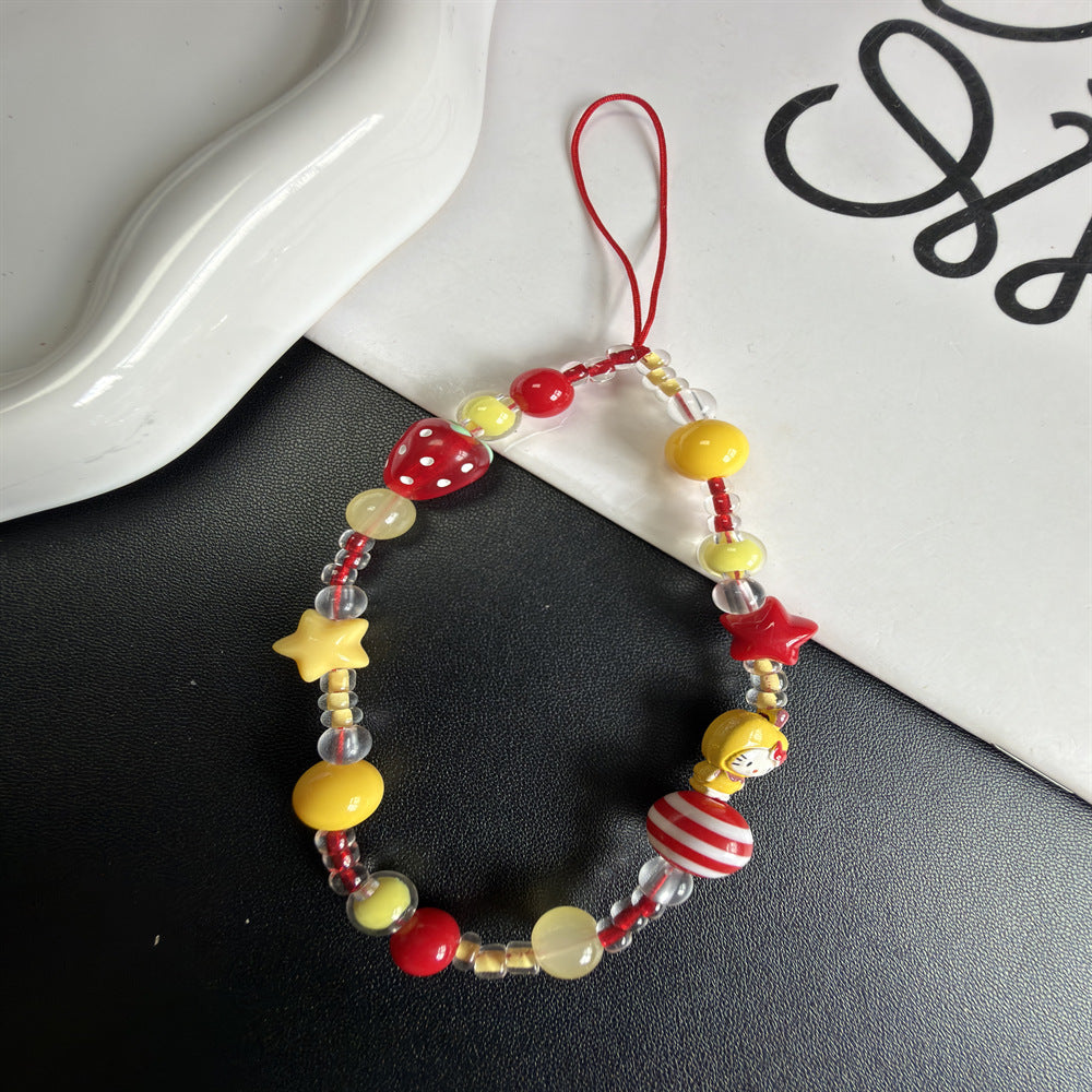 Bracelet à breloques fantaisie en perles