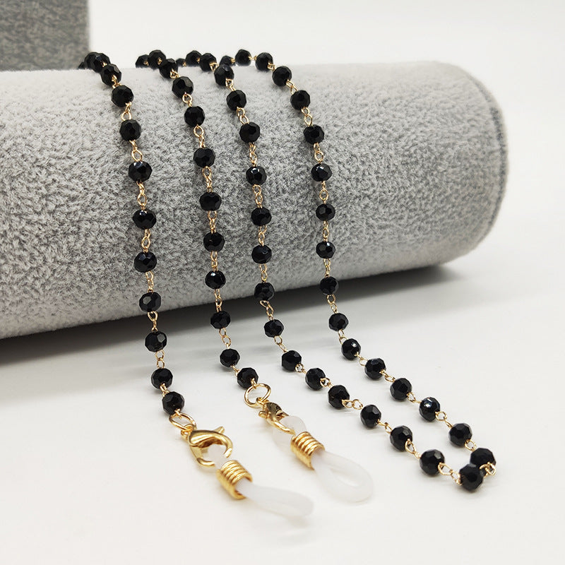 Bijou porte-lunettes en perles de cristal