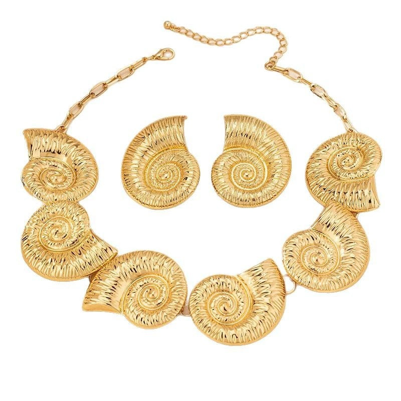 Parure de bijoux pour femme motif coquillage