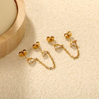 Boucles d'oreilles pendantes pour femme avec cristaux
