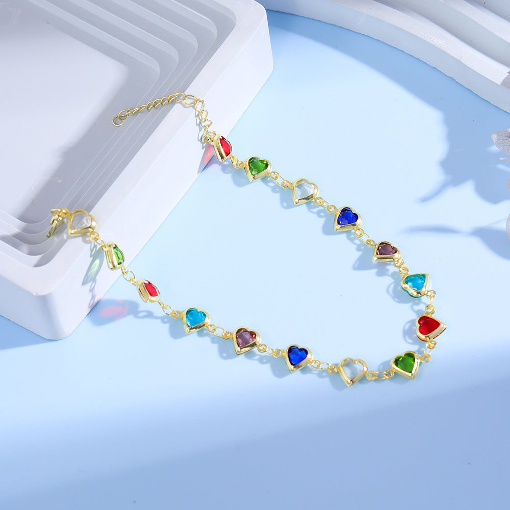 Bracelet avec breloque cœur
