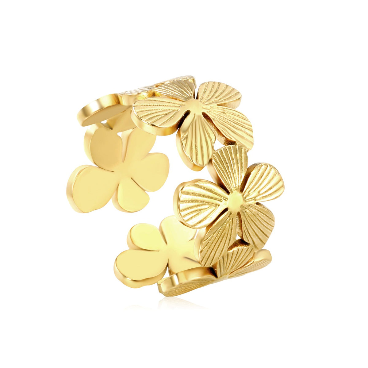 Bague réglable pour femme au design torsadé élégant