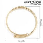 Bracelet jonc ouvert pour femme au design sculptural