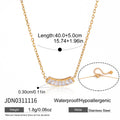 Collier pour femme avec design en zircone étincelant