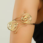 Bracelet rigide pour femme avec motifs floraux