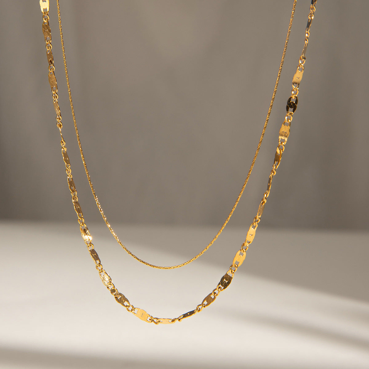 Collier pour femme en acier inoxydable réglable et hypoallergénique