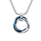 Collier anneaux entrelacés