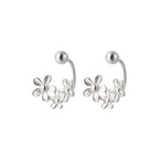 Boucles d'oreilles pour femme motif fleur délicat