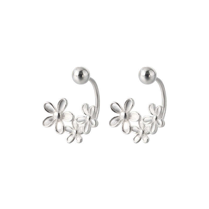 Boucles d'oreilles pour femme motif fleur délicat