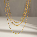 Collier pour femme en acier inoxydable hypoallergénique réglable