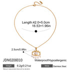 Collier pour femme avec pendentifs charmants et longueur réglable