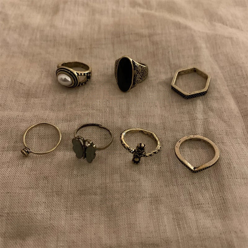 Bague pour femme avec onyx et design délicat