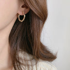 Boucles d'oreilles créoles élégantes avec cristaux étincelants