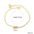 Bracelet pour femme avec pendentif étoile scintillant et design réglable