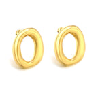 Boucles d'oreilles pendantes en acier inoxydable en forme de coquillage