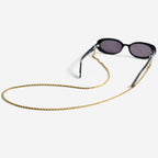 Chaîne de lunettes métallique torsadée
