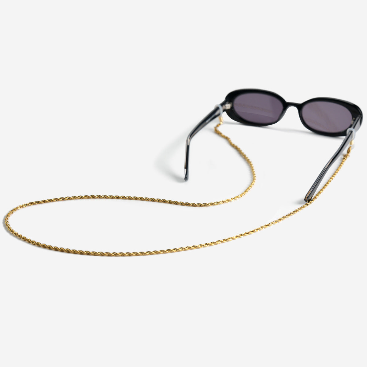 Chaîne de lunettes métallique torsadée