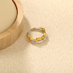Bague réglable pour femme au design incurvé élégant