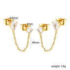 Boucles d'oreilles pendantes pour femme avec cristaux