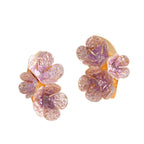 Boucles d'oreilles pour femme motif floral moderne