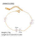 Bracelet pour femme avec perles élégantes et chaîne délicate