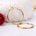 Boucles d'oreilles puces en acier inoxydable