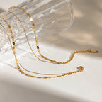 Collier pour femme en acier inoxydable réglable et hypoallergénique