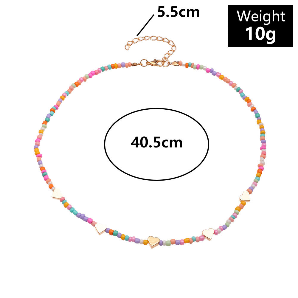 Collier ras-de-cou perles et perles fantaisie