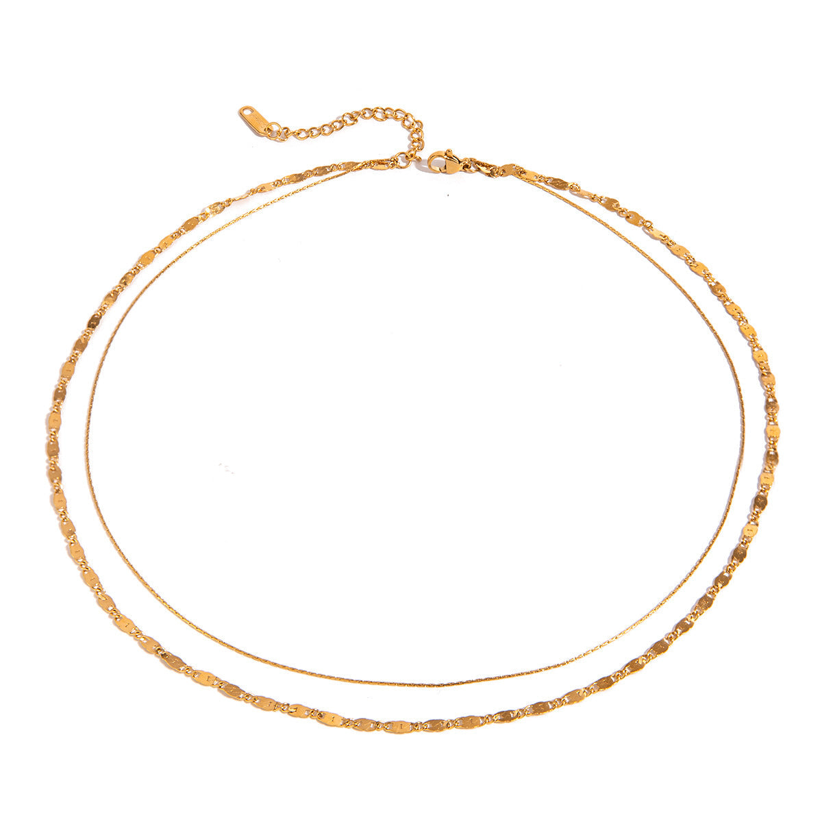 Collier pour femme en acier inoxydable réglable et hypoallergénique