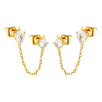Boucles d'oreilles pendantes pour femme avec cristaux