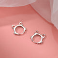 Boucles d'oreilles pour femme motif chat ludique