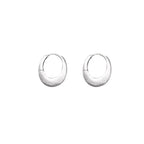 Boucles d'oreilles pendantes pour femme motif demi-lune en acier inoxydable