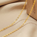 Collier à chaîne texturée pour femme