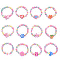 Bracelet de perles colorées ludique