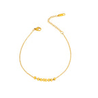 Chaîne de cheville tendance pour femme avec éléments forgés