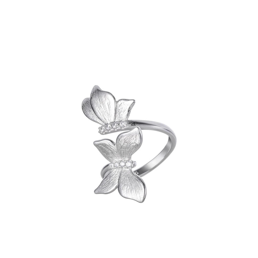 Bague pour femme à motifs floraux