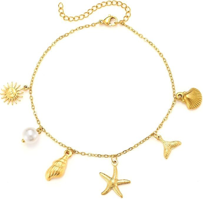 Bracelet pour femme avec pendentifs marins et design élégant