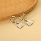 Boucles d'oreilles pendantes pour femme avec pendentif coquillage doré