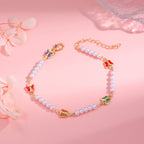 Bracelet perles et mauvais œil coloré