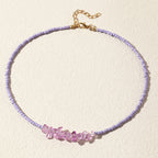 Collier ras-de-cou perles et perles fantaisie