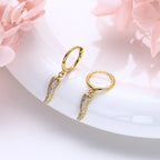 Damen Ohrringe mit Zirkonia im Tropfen-Design