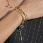 Bracelet pour femme à maillons en acier inoxydable