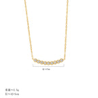 Collier délicat pour femme avec détail en cristal étincelant