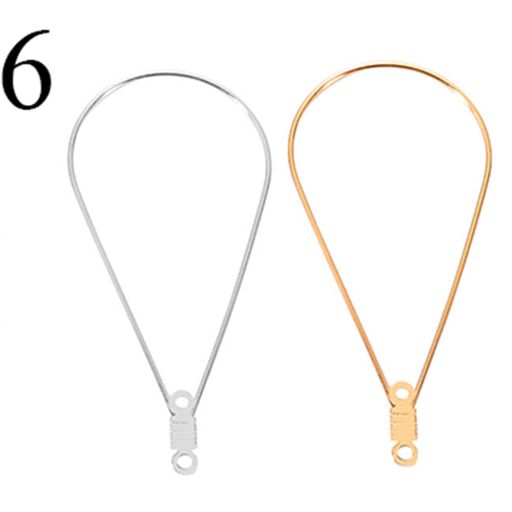 Boucles d'oreilles géométriques pour femme en métal léger
