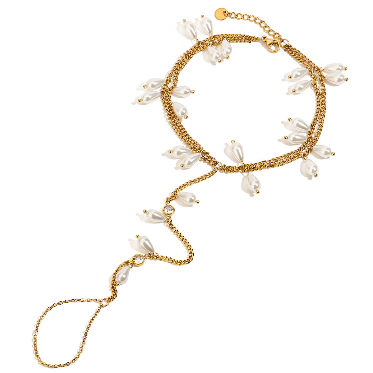 Bracelet étincelant pour femme avec perles