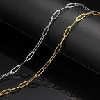 Collier à longue chaîne à maillons pour femme